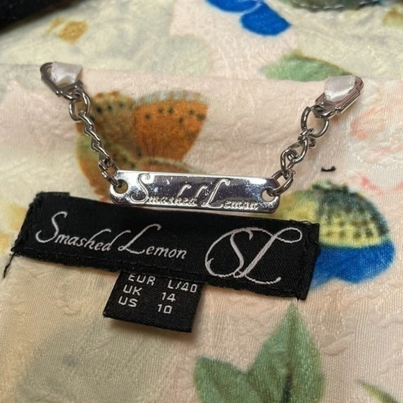 Smashed Lemon Floral/Butterfly Blazer Size 10 - Picture 8 of 13